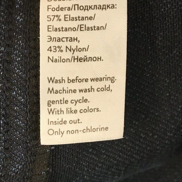 Spanx Jean-ish Ankle Leggings Women's Size Medium Dark Wash Stretch Pockets - Picture 13 of 14